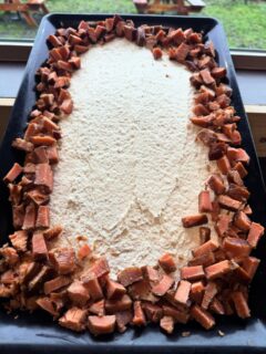 Dip Platter with extra smoked fish!! Call if you want to order one!!